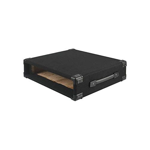 Image of PULSE RKSL‑2U 19" Rack Sleeve – 2U Portable MDF Rack Enclosure with Carpet Finish, Black