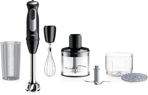 Image of Braun MQ55254M MultiQuick 5 Pro Hand Blender Set, Black