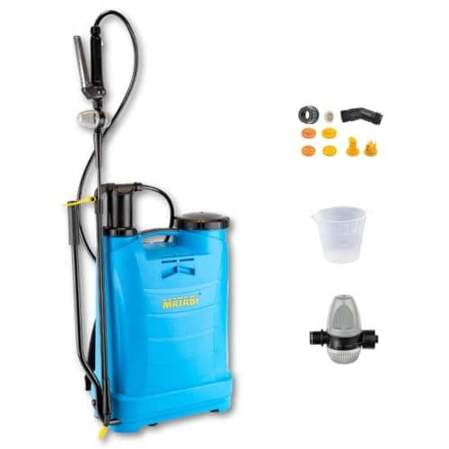 Image of Matabi - Evolution 16 Backpack Sprayer - 16 Litres Capacity - Stainless Steel Handle - Versatile Nozzles - Professional Use - Pressure Regulator - Ideal for over 400m² - Made in Europe