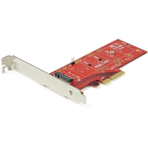 Image of StarTech.com M2 PCIe SSD Adapter - x4 PCIe 3.0 NVMe / AHCI / NGFF / M-Key - Low Profile and Full Profile - SSD PCIe M.2 Adapter (PEX4M2E1)