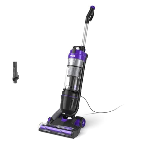 Image of Vax Mach Air Corded Upright Bagless Vacuum Cleaner, Lightweight, Handheld Tool Attachments for Hair, Car, Upholstery, Bed, Mattress, Home cleaning, 820W, 4.9kg, Purple, UCA1GEV1