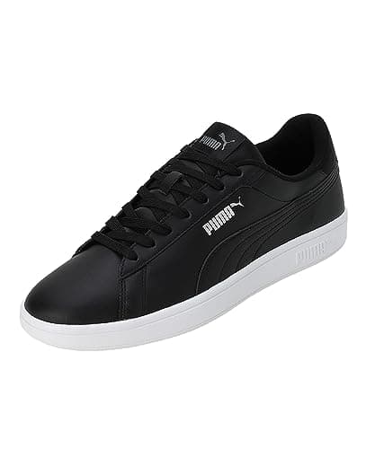 Image of PUMA Mens Smash 3.0 L Sneaker, Puma Black Puma Black Puma White, 10 UK