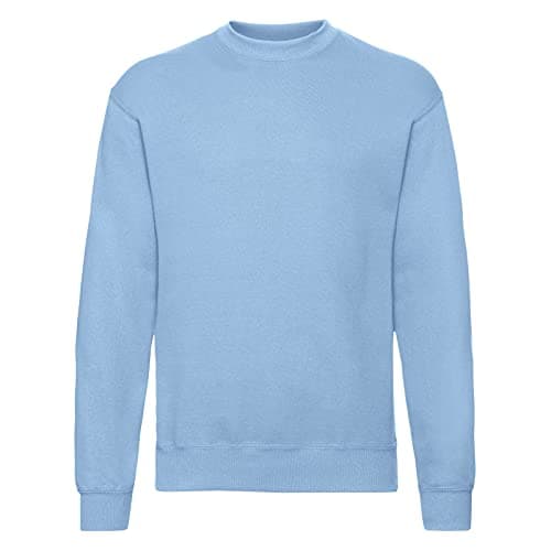 Image of Fruit of the Loom Men's Classic Set-In Sweat Sweatshirt, Sky Blue, Large