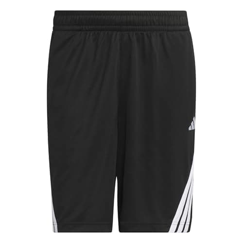 Image of adidas Men's Legends 3-Stripes Basketball Shorts, Black/White, M 9 inch