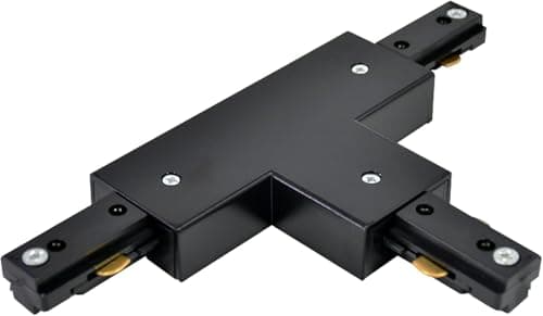 Image of Bravsekai Track T Connector, H-Type Single Circuit 3-Wire-1 Track Lighting Connectors for H Type Track System Track Lighting Accessories 240V