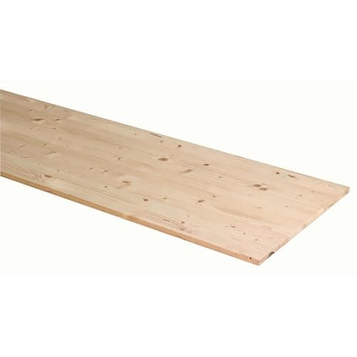 Image of Pine Timber Board for Shelving & DIY Projects, 18mm Thick 300mm Wide 1150mm length Solid Wood Laminated Timber Panel for Furniture, Carpentry & Interior Use
