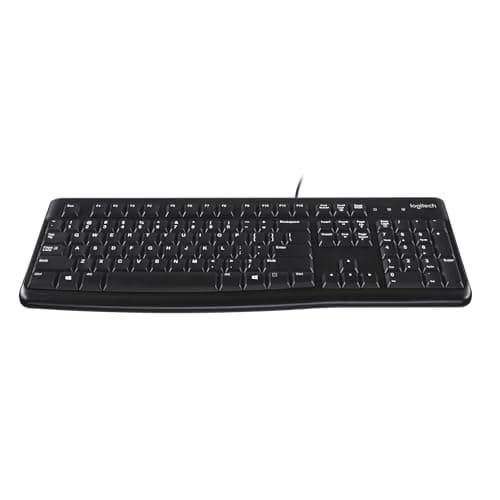 Image of Logitech K120 US International USB QWERTY Keyboard Black – Keyboards (Standard, Wired, USB, QWERTY, Black)