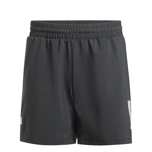 Image of adidas Boy's Boys Club Tennis 3-Stripes Shorts, Black, 5-6 Years