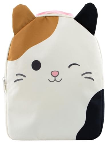 Image of Squishmallows Girls Backpack, Cam The Cat Kids Rucksack, Cute School Backpack, Fun Bags For Girls, One Size Cream