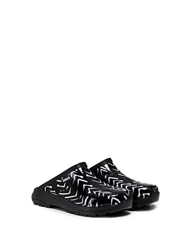 Image of Aigle Women's Corlay Print Wooden Shoes, Chevron, 5 UK