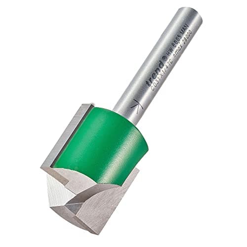 Image of Trend CraftPro Straight Two Flute Router Cutter Bit, 1/4 Inch Shank, 20.6mm Cut Diameter & 19.1mm Cut Length, Tungsten Carbide Tipped, C031X1/4TC