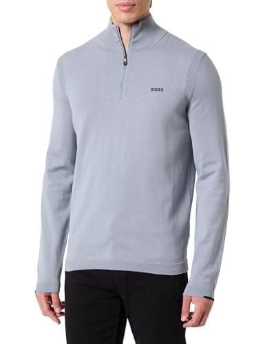 Image of BOSS Men's K_Ever-x Qz Knitted_Sweater, 026dark Grey, L