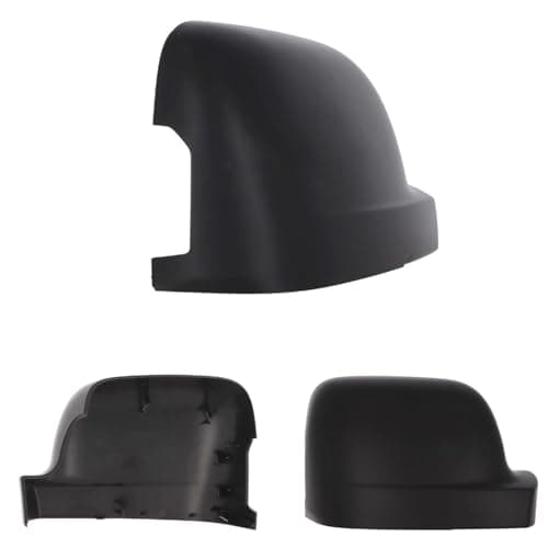 Image of Black wing mirror cover replacement Fits Nissan Primastar & Renault Trafic (2022 onward) Right UK Driver Side