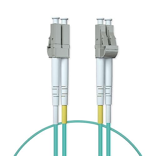 Image of LC to LC Fibre Patch Cable 0.5m, OM3 Leads Multimode Duplex 50/125 Fiber Optic Cable for 10Gb/1G SFP Transceiver, Media Converter - ipolex, 0.5m (1.6ft)
