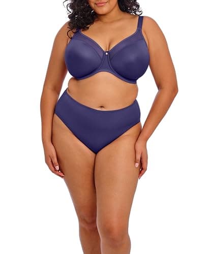 Image of Elomi Women's Smooth Full Brief Bikini Style Underwear, Midnight, 3XL-4XL Plus