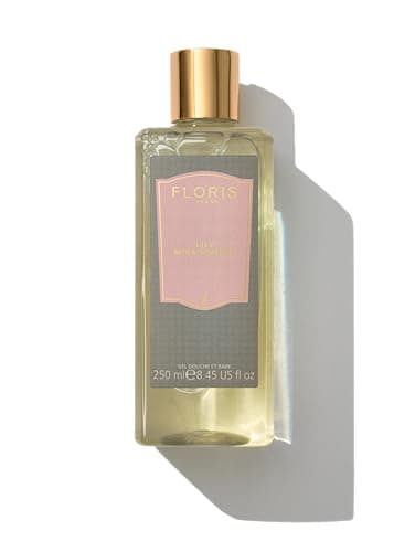 Image of Floris of London Lily Bath & Shower Gel (250ml) | Luxury Floral Fragrance | Gently Foaming, Enriched with Vitamin E & Almond Oil | Enhanced with Jasmine & Rose | Designed to Leave Skin Smooth & Soft