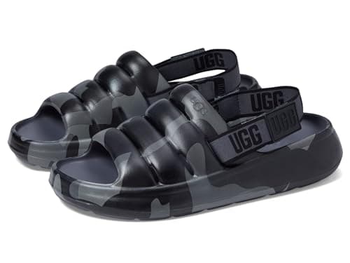 Image of UGG Men's Sport Yeah Camopop Slide Sandal, Black, 12 UK