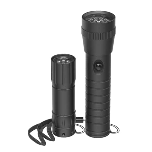 Image of Hama “FL-Duo” LED Torch, with Batteries, Aluminium, Set of 2