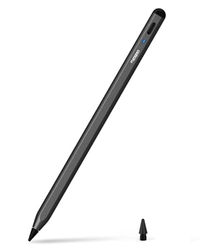 Image of Metapen Pencil A8 for iPad 2018-2026, (2X Faster Charge), Pixel Precision, Tilt Sensitive Stylus Pen Compatible Apple iPad 11/10/9/8/7/6th Gen, Pro 12.9/11/13 Inch M4, Air 3/4/5/M2/M3, Mini5/6, Black