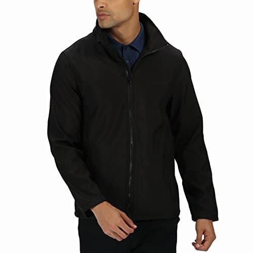 Image of Regatta Mens Ablaze Printable Softshell Jacket (L) (Black/Black)