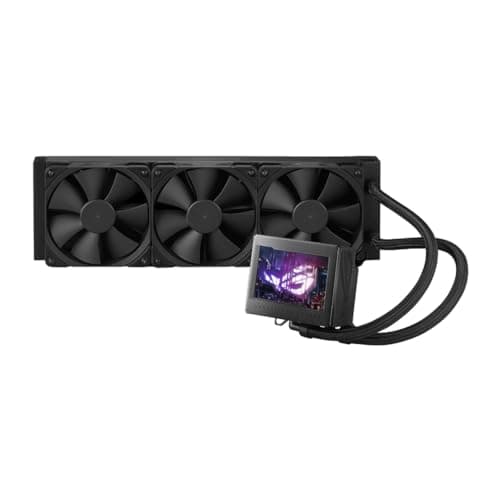 Image of ASUS ROG Ryujin III 360 All-in-one Liquid CPU Cooler with 360mm Radiator. Asetek 8th gen Pump, 3X Noctua industrialPPC 120mm Fans, 3.5” Color LCD