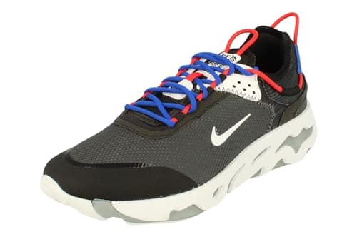 Image of Nike Men's React Live Running Shoe, Anthracite/White-Black-Lt Smoke Grey-Chile Red-Hyper Royal, 6 UK
