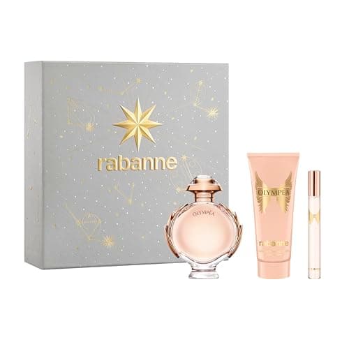 Image of Rabanne Olympea Eau de Parfum 80ml Gift Set 2025 (Contains 80ml EDP, 100ml Body Lotion and 10ml Travel Spray)