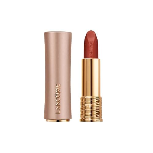 Image of Lancôme L'Absolu Rouge Intimatte Velvet Matte Lipstick, Soft-Blur Finish, Ceramide & Rose Extract, Precise Bullet, Comfortable Wear & Luxurious Jewel-Like Case, Shade: 299 French Cashmere, 3.4g
