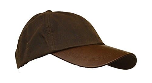 Image of WALKER AND HAWKES - Wax Brunswick Baseball Cap w/Leather Peak - One-Size - Brown