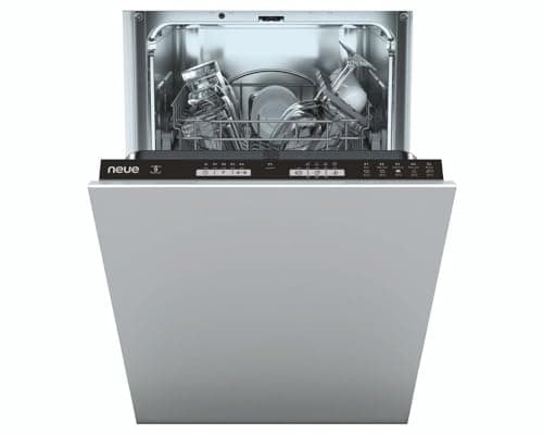 Image of Neue NDIH1L949 45cm wide, 9 Place Settings, 5 Programmes, LED Control, Start Delay 3-6-9hr, Slimline Built in Fully Integrated Dishwasher (Height xWidth x Depth cm)- 81.6x44.8x55.9-1 Year Warranty