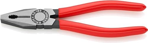Image of KNIPEX Combination Pliers with Plastic Coating 180 mm, 03 01 180 EAN