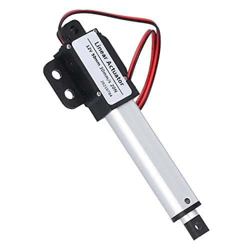 Image of 12V DC Linear Actuator 50mm Stroke, Low Noise Mini Electric Actuator Motor with Internal Limit Switch, 20N Force, 30mm/s Speed for Automotive, Home, Industrial Use