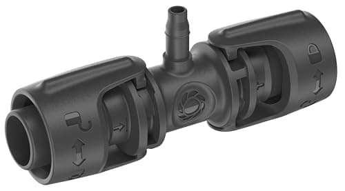 Image of Gardena Micro-Drip-System Reducing T-Piece: Practical T-Connection for Transition Between 13-mm Pipe and 4.6-mm Pipe, Quick & Easy Connection Technology, Reusable (13204-20)