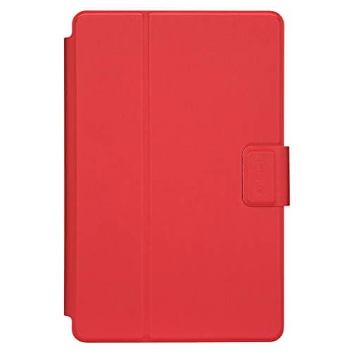 Image of Targus SafeFit Universal Tablet Case for 9-10.5-Inch 360-Degree Rotating Tablet Case with Hands Free Standup Case, Military Grade Drop- Safe Protection, Water-resistant, Anti-Scratch, Red (THZ78503GL)