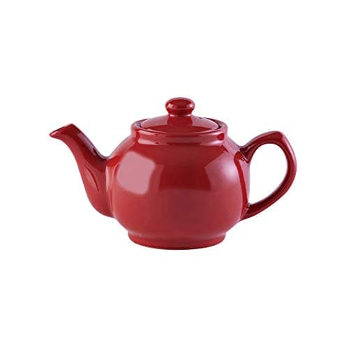 Image of Price & Kensington Brights Red 2Cup Teapot, Ceramic, Multi-Colour, 2 Cup
