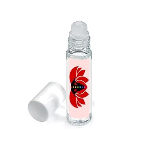 Image of Simply Essential Root Chakra Pulse Point Roller Ball Oil with Cedarwood, Patchouli and Frankincense 10ml Roll on Blend