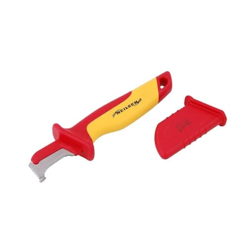 Image of Neilsen CT5683 - VDE Insulated Cable Knife with Hook: Safe Cable Cutting Tool