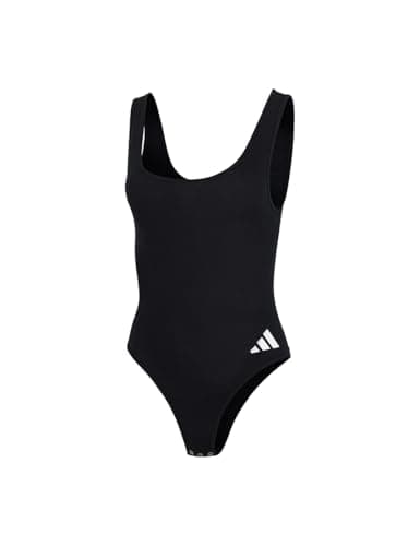Image of Adidas Women's Bodysuit-Sport Active Essentials Cotton 3 Stripes, 000 Black, S