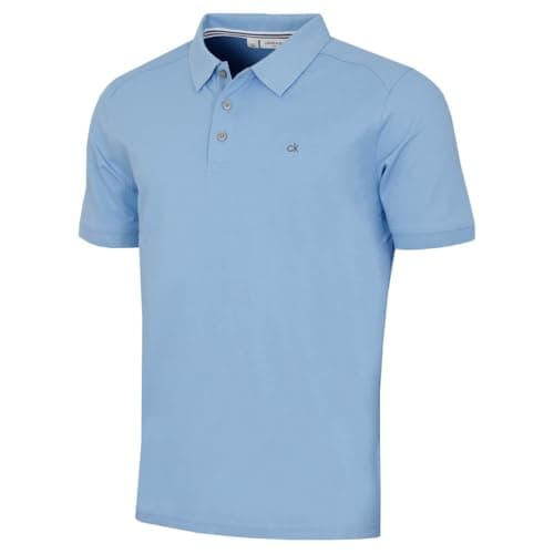Image of Calvin Klein Mens Campus Polo Shirt - Sky - L