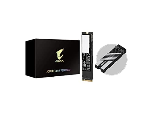 Image of Gigabyte AORUS Gen4 7300 SSD 1TB PCIe 4.0 NVMe M.2 Internal Solid State Hard Drive with Read Speed Up to 7300MB/s, Write Speed Up to 6000MB/s, AG4731TB