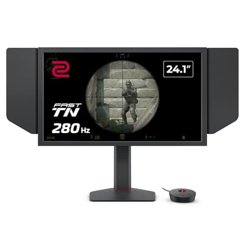 Image of BenQ ZOWIE XL2540X+ 24.1 280Hz Gaming Monitor for eSports, 1080p, New Fast TN, XL Setting to Share, height adjustment powered by industrial-grade bearing design, S Switch, Shielding Hood