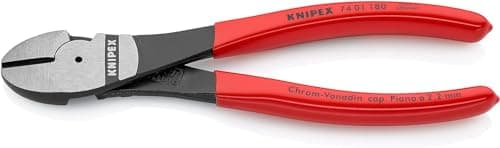 Image of KNIPEX High Leverage Diagonal Cutter with Plastic Coating 180 mm, 74 01 180
