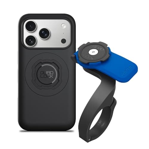Image of Quad Lock Out Front Handlebar Bike Phone Mount (V3) with MAG Phone Case for iPhone 17 Pro