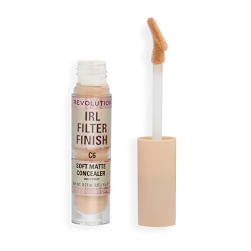 Image of Makeup Revolution, IRL Filter Finish Concealer, Medium to Full Coverage, C6, 6g