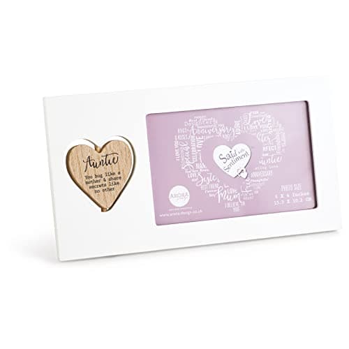 Image of Said with Sentiment 7071 Auntie Frame, White, Photo Size 6 x 4 inches