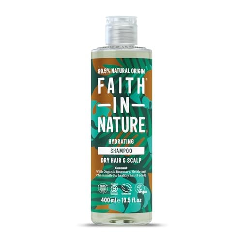 Image of Faith In Nature Organic Coconut Shampoo, Hydrating for Dry Hair & Scalp, Vegan & Cruelty Free, No SLS, Silcones or Parabens, 400ml