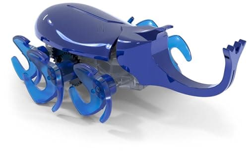 Image of HEX BOTS, Autonomous Mechanic Insect Kids, Adjustable Robotic Rhino Beetle Figure, Robot Toys for Boys & Girls Ages 4 & Up, Blue (Spin Master 6071531)
