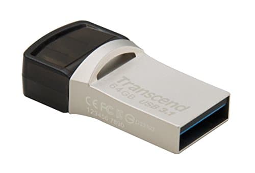 Image of Transcend JetFlash 890 64GB Dual Drive, USB 3.1 Gen 1 & USB Type-C for Laptop TS64GJF890S