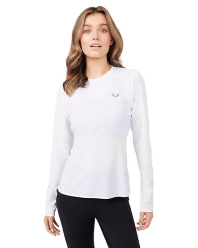 Image of Castore Women's White Metatek Long Sleeve Training Tee, White, S