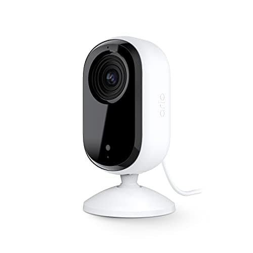 Image of Arlo Essential Indoor 2K Security Camera (2nd Generation) – 1 Pack – Home Security, Baby Monitor, Pet Camera, 2K Camera System, White – VMC3060 